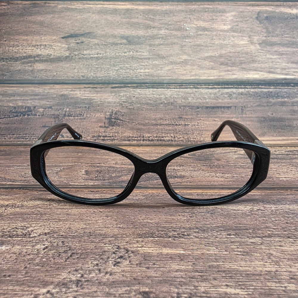 Coach HC 8012 Hope 5002/11 Black Eyeglasses Frames 53-15-140 Silver Logo Detail